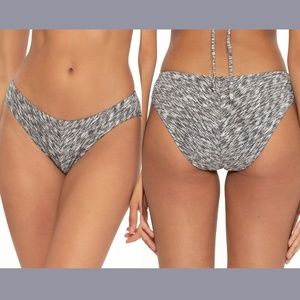 NEW BECCA [ Large ] Adela Hipster Bikini Bottoms In Heather‎ Grey
